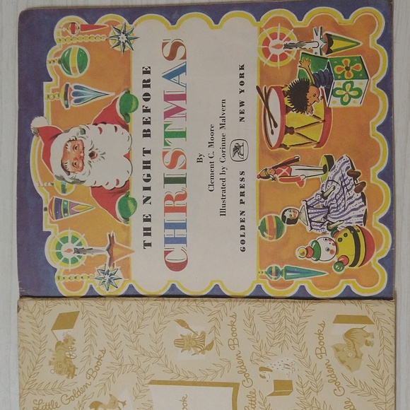 Vintage 1969 The Night Before Christmas A Little Golden Book by Clement C Moore - Picture 6 of 9